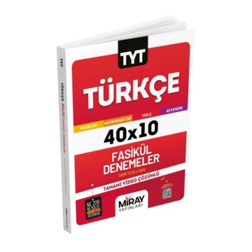 Miray Yayınları TYT Türkçe 40 x 10 Fasikül Denemeler