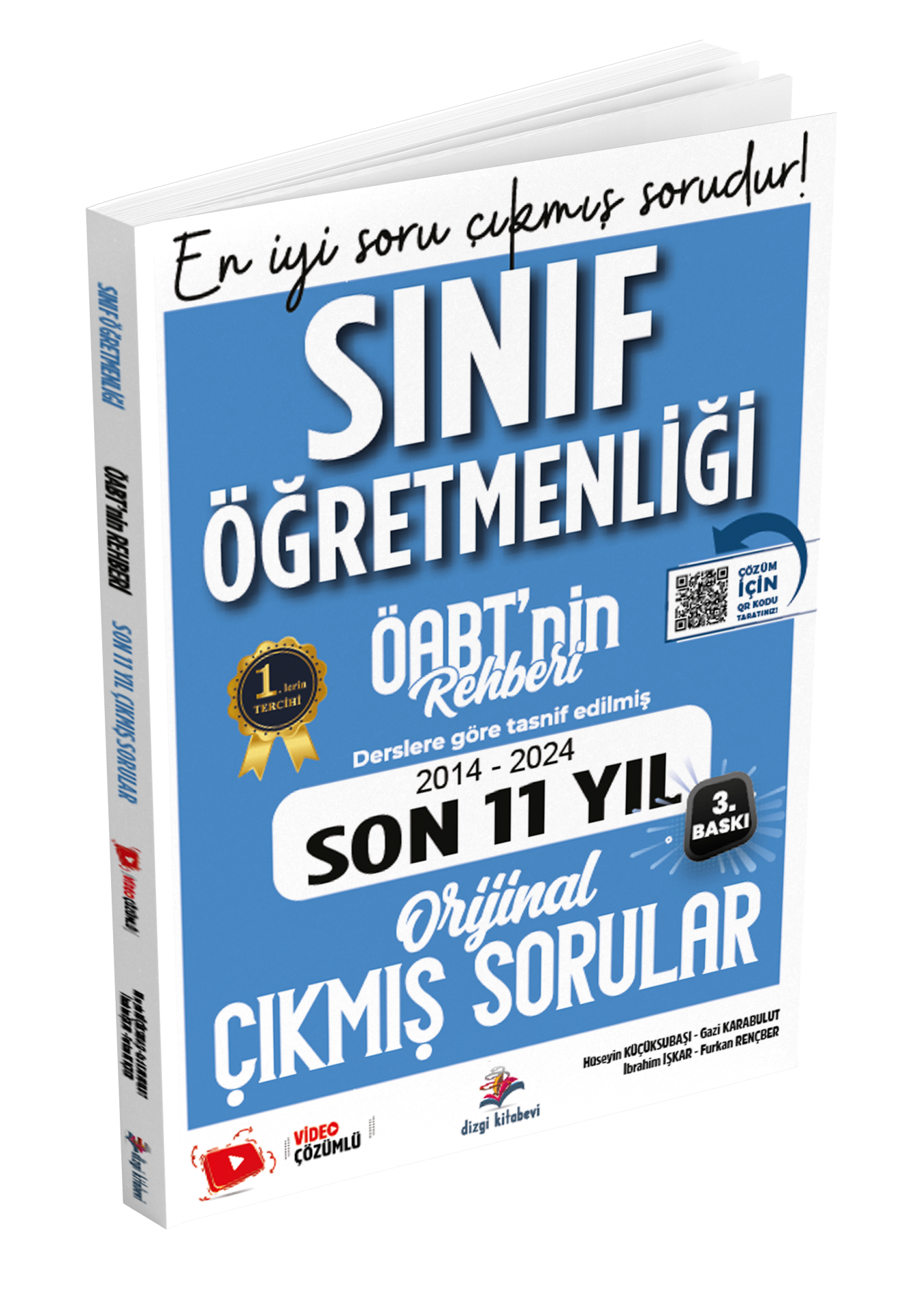 Dizgi Kitap Meb Ags ÖABT Sınıf Öğretmenliği Öabt'nin Rehberi Konularına Göre Tasnif Edilmiş Son 11 Yıl Orijinal Video Çözümlü Çıkmış Sınav Soruları 2025