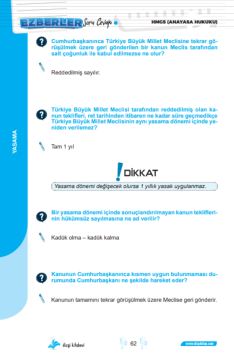 Dizgi Kitap HMGS Anayasa Hukuku Soru Cevap Ezberler 2024