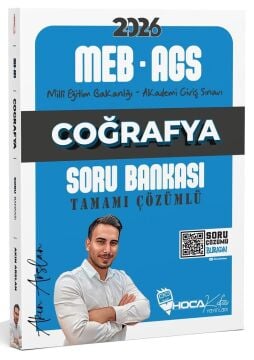 2026 MEB-AGS Coğrafya Soru Bankası Çözümlü - Akın Arslan Hoca Kafası Yayınları