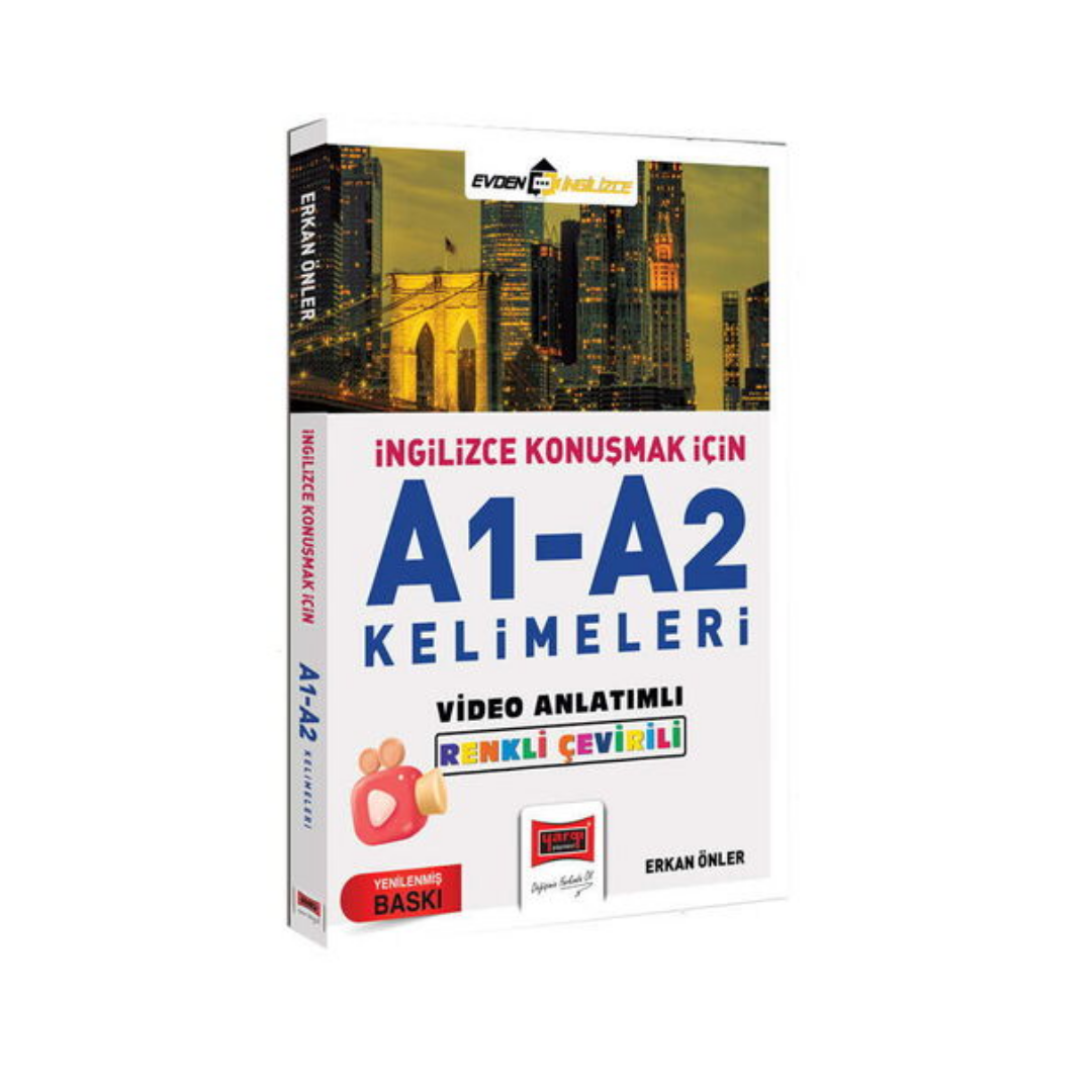 İngilizce Konuşmak İçin A1-A2 Kelimeleri Video Anlatımlı Renkli Çeviri Yargı Yayınları