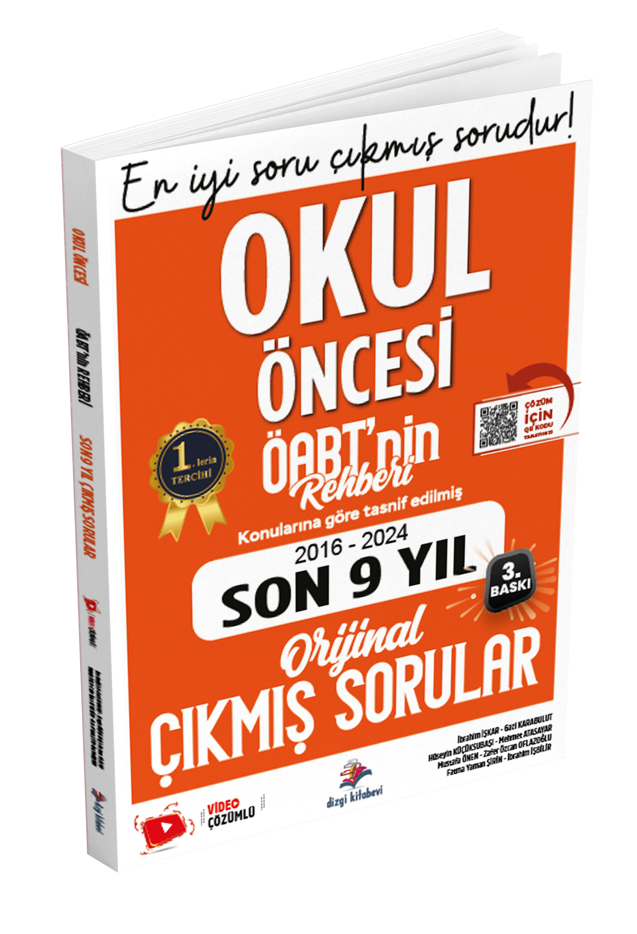 Dizgi Kitap Meb Ags ÖABT Okul Öncesi Öğretmenliği Öabt'nin Rehberi Konularına Göre Tasnif Edilmiş Son 9 Yıl Orijinal Video Çözümlü Çıkmış Sınav Soruları  2025
