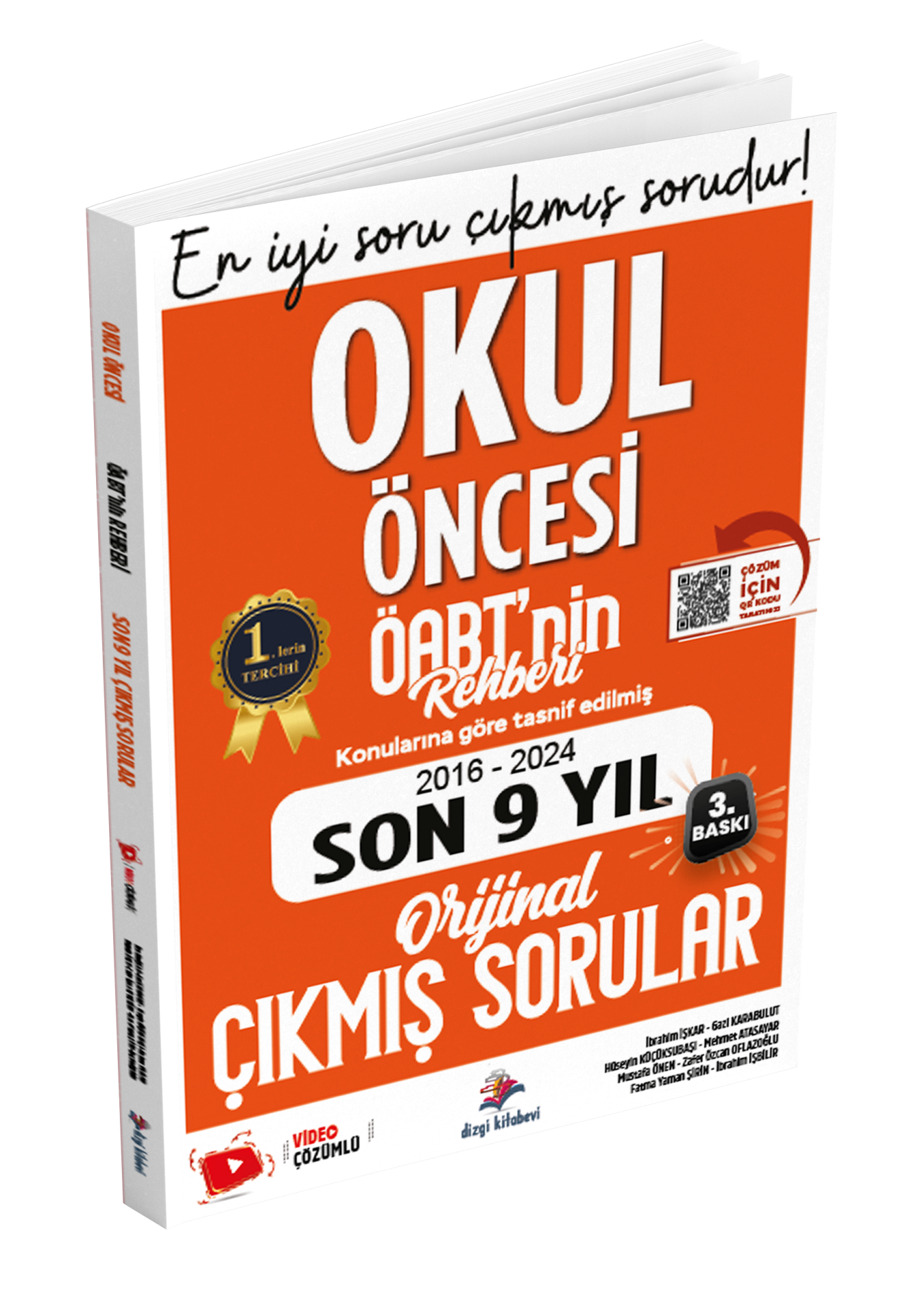 Dizgi Kitap Meb Ags ÖABT Okul Öncesi Öğretmenliği Öabt'nin Rehberi Konularına Göre Tasnif Edilmiş Son 9 Yıl Orijinal Video Çözümlü Çıkmış Sınav Soruları  2025