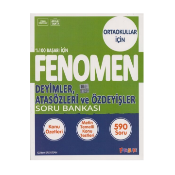 Fenomen Okul Yayınları 8. Sınıf Deyimler Atasözleri ve Özdeyişler Soru Bankası