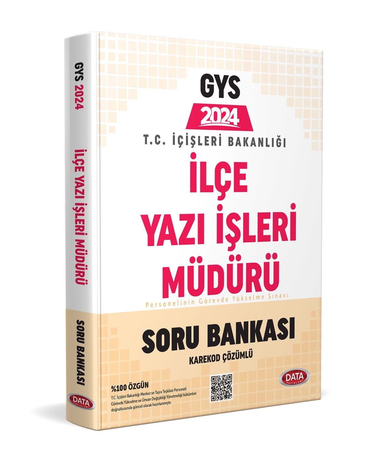 T.C. İçişleri Bakanlığı İlçe Yazı İşleri Müdürü GYS Soru Bankası - Karekod Çözümlü Data Yayınları