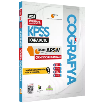 2026 KPSS Önlisans/Ortaöğretim Coğrafya Kara Kutu ÖSYM Çıkmış Soru Bankası Konu Özetli Çözümlü İnformal Yayınları