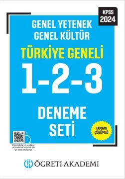 Öğreti Akademi 2024 KPSS Genel Yetenek Genel Kültür Tamamı Çözümlü Türkiye Geneli 1-2-3 (3'lü Deneme
