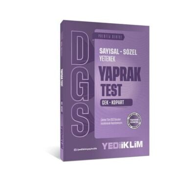 Yediiklim Yayınları 2027 DGS Sayısal - Sözel Yetenek Çek Kopart Yaprak Test