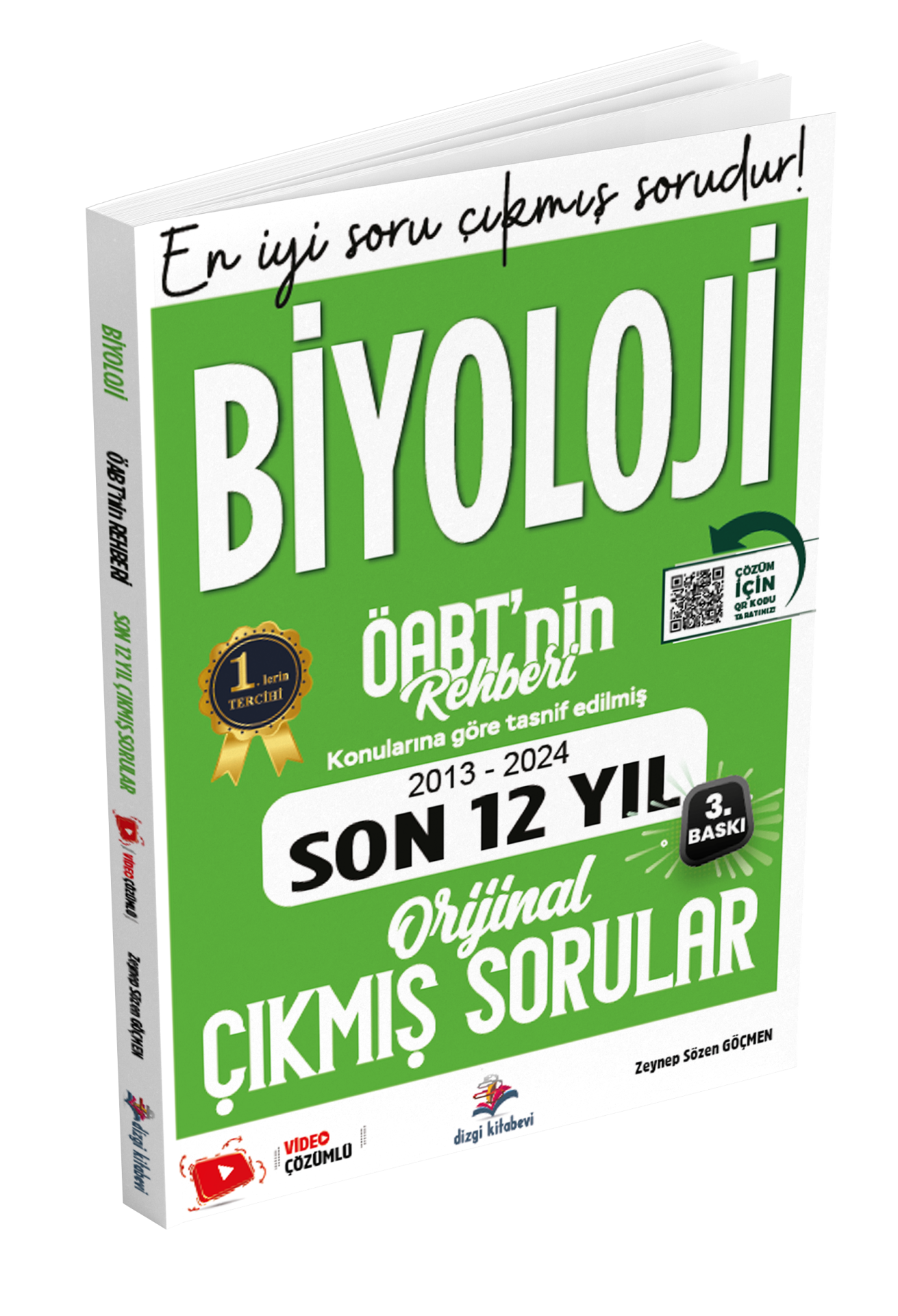 Dizgi Kitap Meb Ags Öabt Biyoloji Öabt'nin Rehberi Konularına Göre Tasnif Edilmiş Son 12 Yıl Orijinal Video Çözümlü Çıkmış Sınav Soruları 2025