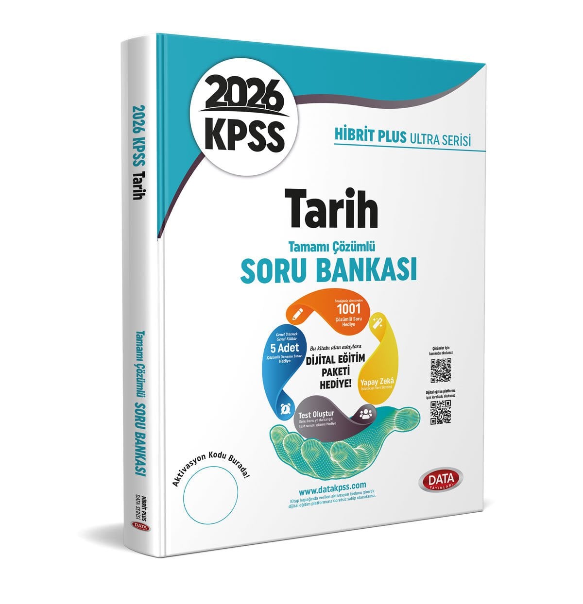2026 KPSS Hibrit Plus Ultra Serisi Tarih Soru Bankası - Karekod Çözümlü + Dijital Eğitim Platformu Hediye Data Yayınları