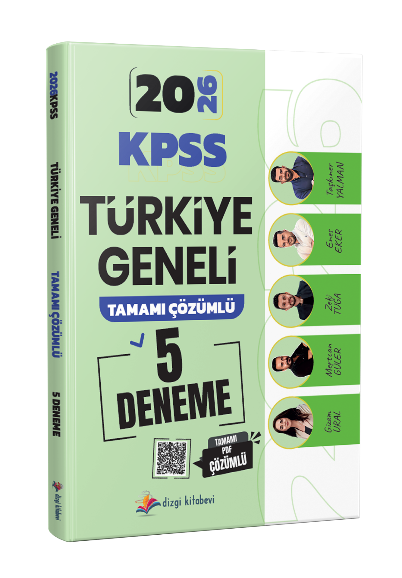 Dizgi Kitap 2026 KPSS Türkiye Geneli Tamamı PDF Çözümlü 5 Deneme Sınavı Enes Eker, Zeki Tuğa