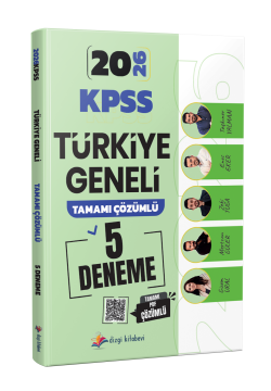 Dizgi Kitap 2026 KPSS Türkiye Geneli Tamamı PDF Çözümlü 5 Deneme Sınavı - Enes Eker, Zeki Tuğa