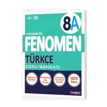 Fenomen Okul Yayınları 8. Sınıf LGS Türkçe A Fenomen Soru Bankası