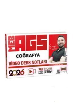 2026 MEB-AGS Öğretmen Adayları İçin Coğrafya Video Ders Notları (Engin Eraydın) Yargı Yayınları