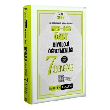 2026 MEB AGS ÖABT Biyoloji Öğretmenliği Tamamı Çözümlü 7 Deneme Pegem Yayınları