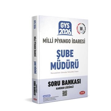 Data Yayınları 2026 Milli Piyango İdaresi Genel Müdürlüğü GYS Şube Müdürü Soru Bankası - Karekod Çözümlü
