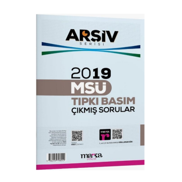 Marka Yayınları 2019 MSÜ Arşiv Serisi Tıpkı Basım Çıkmış Sorular Tamamı Video Çözümlü