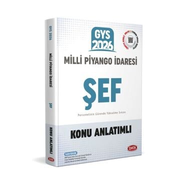 Data Yayınları 2026 Milli Piyango İdaresi Genel Müdürlüğü GYS Şef Konu Anlatımlı