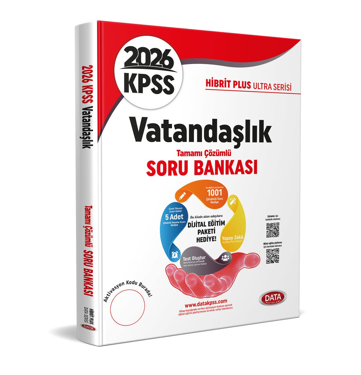2026 KPSS Hibrit Plus Ultra Serisi Vatandaşlık Soru Bankası - Karekod Çözümlü + Dijital Eğitim Platformu Data Yayınları