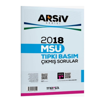 2018 MSÜ Arşiv Serisi Tıpkı Basım Çıkmış Sorular Tamamı Video Çözümlü Marka Yayınları