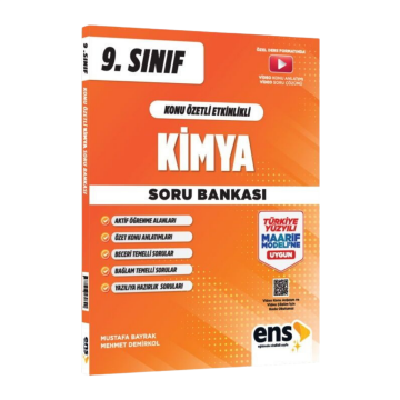 ENS Yayınları 9. Sınıf Kimya Konu Özetli Maarif Modeli Soru Bankası