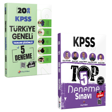 Dizgi Kitap 2026 KPSS Türkiye Geneli 5 Deneme ve TOP 5 Tamamı PDF Çözümlü 5 Deneme Seti