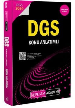 Pegem Akademi 2026 DGS Konu Anlatımlı