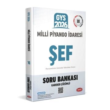 Data Yayınları 2026 Milli Piyango İdaresi Genel Müdürlüğü GYS Şef Soru Bankası - Karekod Çözümlü