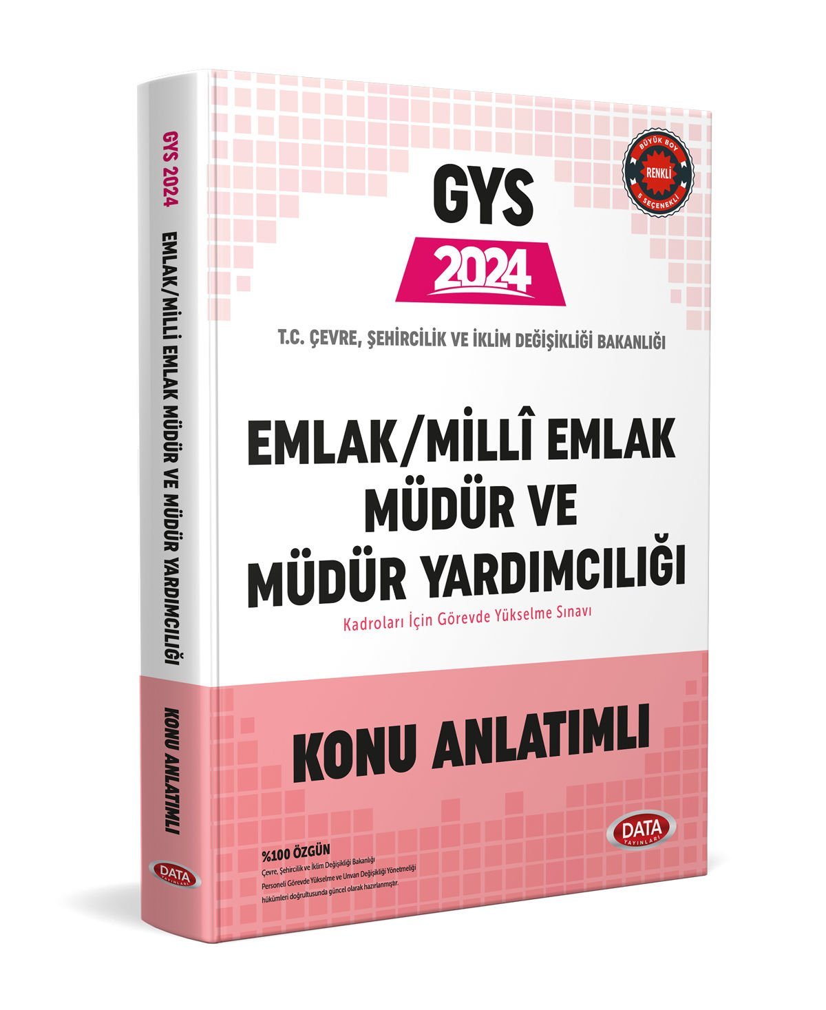 Çevre ve Şehircilik Bakanlığı GYS Emlak - Milli Emlak Müdür ve Müdür Yardımcılığı Konu Anlatımlı Data Yayınları