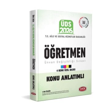 Data Yayınları 2026 T.C. Aile ve Sosyal Hizmetler Bakanlığı ÜDS Öğretmen Kadrosu Konu Anlatımlı