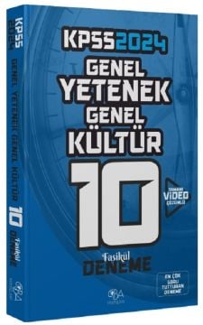 CBA Yayınları 2024 KPSS Genel Yetenek Genel Kültür 10 Deneme Video  Çözümlü CBA Yayınları