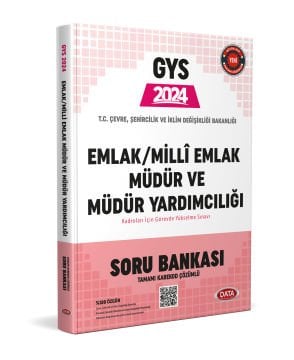 Çevre ve Şehircilik Bakanlığı GYS Emlak - Milli Emlak Müdür ve Müdür Yardımcılığı Soru Bankası - Karekod Çözümlü