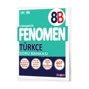 Fenomen Okul Yayınları 8. Sınıf LGS Türkçe B Fenomen Soru Bankası Mahmut Öztürk