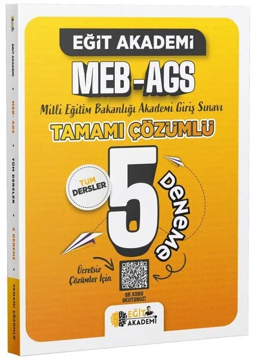 MEB-AGS Tüm Dersler 5 Deneme Çözümlü Eğit Akademi