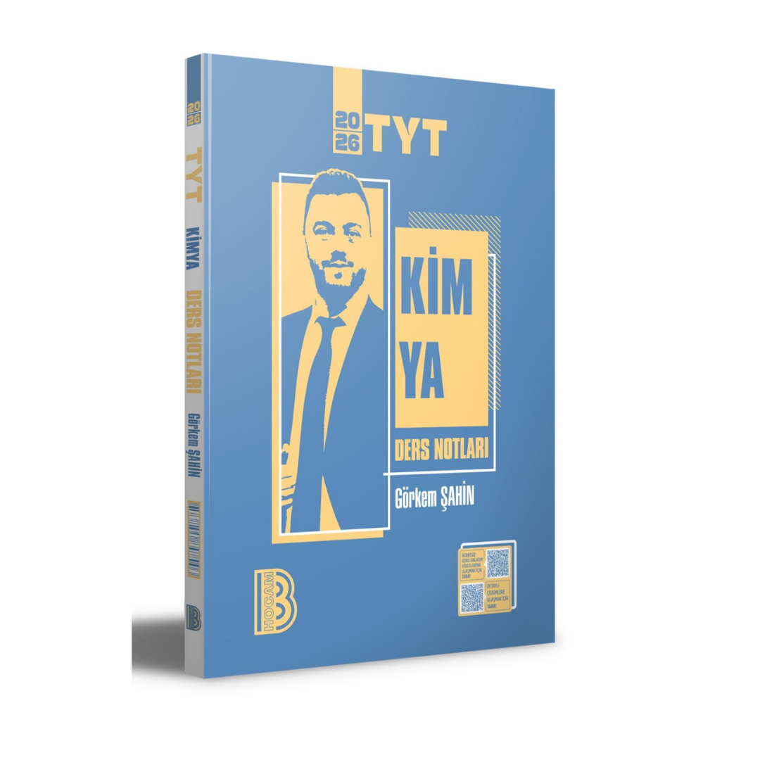 2026 TYT Kimya Ders Notları Görkem Şahin Benim Hocam Yayınları