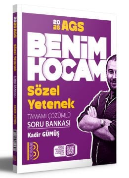 Benim Hocam Yayınları 2026 MEB-AGS Sözel Yetenek Tamamı Çözümlü Soru Bankası Kadir Gümüş