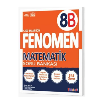 Fenomen Okul Yayınları 8. Sınıf LGS Fenomen Matematik B Soru Bankası Soner Koca, Vezir Kurtaran