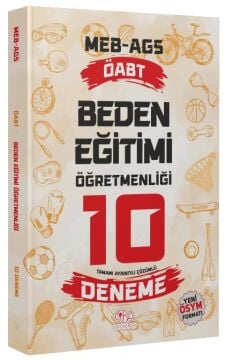 ÖABT MEB-AGS Beden Eğitimi Öğretmenliği 10 Deneme Çözümlü CBA Yayınları