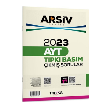 2023 AYT Arşiv Serisi Tıpkı Basım Çıkmış Sorular Tamamı Video Çözümlü Marka Yayınları