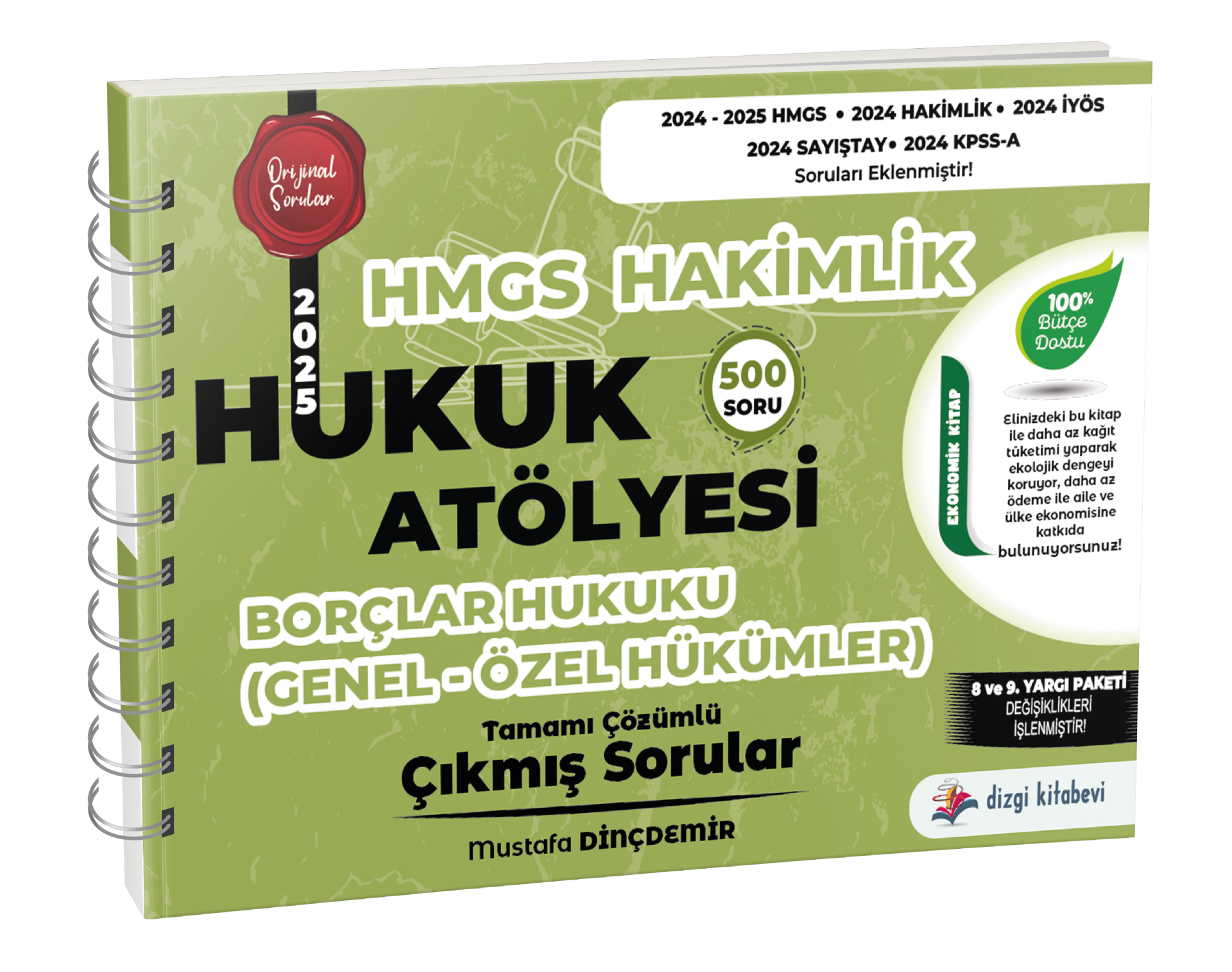 Dizgi Kitap Hukuk Atölyesi Hakimlik HMGS Hukuk Mesleklerine Giriş Sınavı Borçlar Hukuku Genel Özel Hükümler Tamamı Çözümlü Çıkmış Sorular Mustafa Dinçdemir