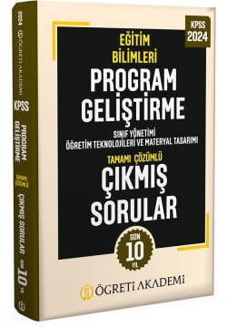 2024 KPSS Eğitim Bilimleri Program Geliştirme Tamamı Çözümlü Çıkmış Sorular (Roman Boy)