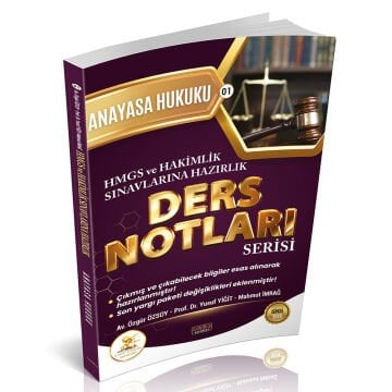 HUKAL HMGS-HAKİMLİK Anayasa Hukuku Ders Notları Savaş Yayınları