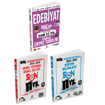 Dizgi Kitap KPSS ÖABT'nin Rehberi Edebiyat, Eğitim Bilimleri ve Genel Yetenek Genel Kültür Video Çözümlü Orijinal Çıkmış Sorular Seti 2025
