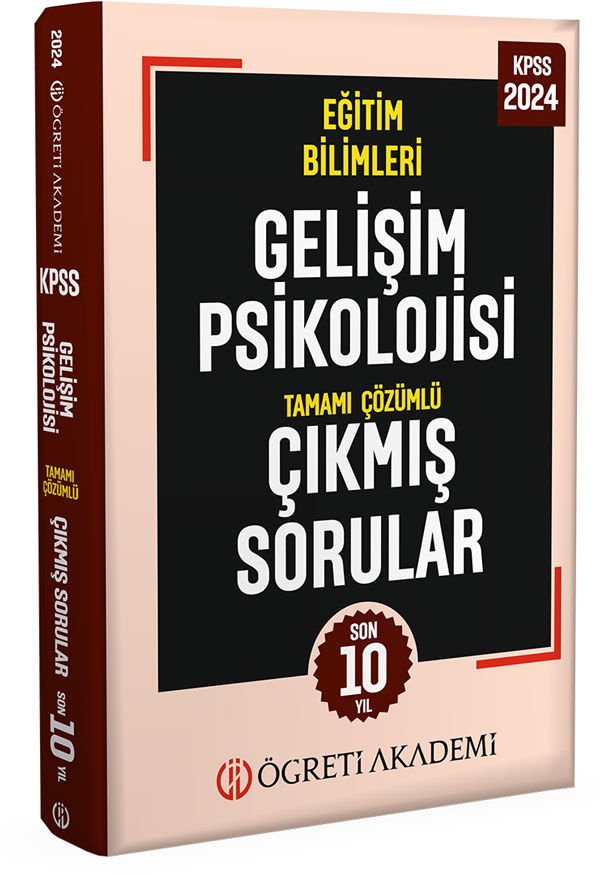 2024 KPSS Eğitim Bilimleri Gelişim Psikolojisi Tamamı Çözümlü Çıkmış Sorular (Roman Boy)