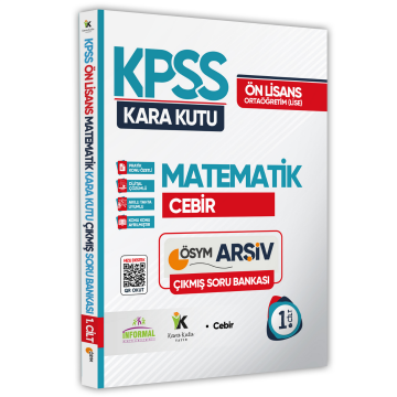 KPSS Önlisans-Ortaöğretim Matematiğin Kara Kutusu 1.Cilt ÖSYM Çıkmış Soru Bankası Dijital Çözümlü İnformal Yayınları