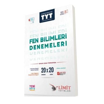 Limit Yayınları TYT Fen Bilimleri 20 x 20 Denemeleri