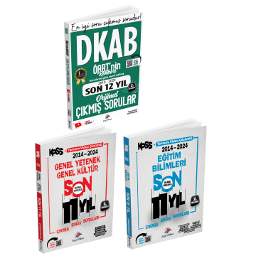 Dizgi Kitap KPSS ÖABT'nin Rehberi Dkab, Eğitim Bilimleri ve Genel Yetenek Genel Kültür Video Çözümlü Orijinal Çıkmış Sorular Seti 2025