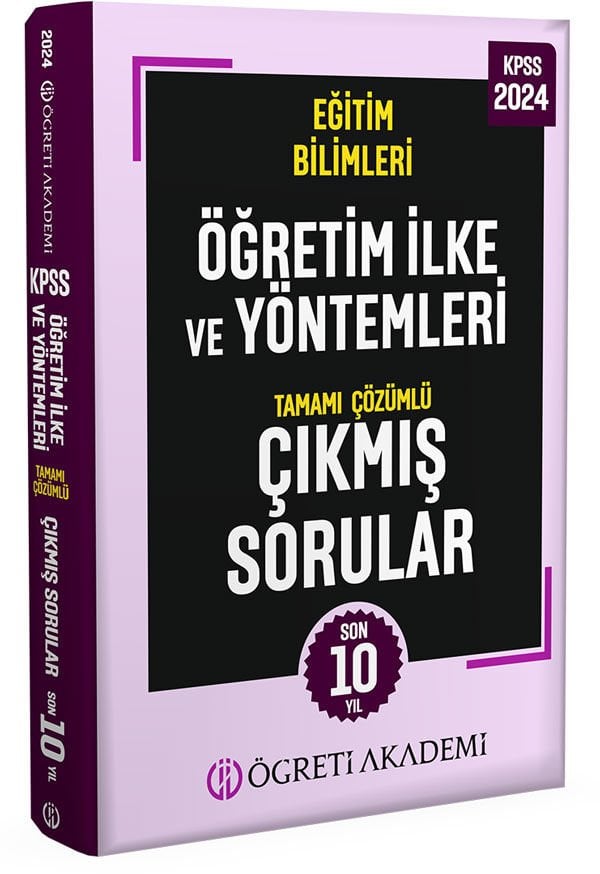 2024 KPSS Eğitim Bilimleri Öğretim İlke ve Yöntemleri Tamamı Çözümlü Çıkmış Sorular (Roman Boy)