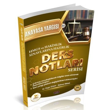 Savaş Yayınları HUKAL HMGS-HAKİMLİK Anayasa Yargısı Ders Notları