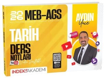 İndeks Akademi Yayıncılık 2026 MEB-AGS Akademisi Tarih Video Ders Notları - Aydın Yüce